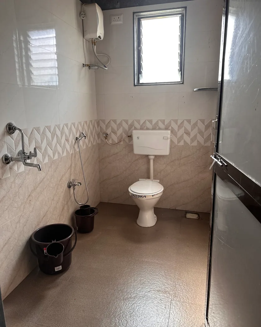 The attached bathroom of a cottage room at the farmstay.