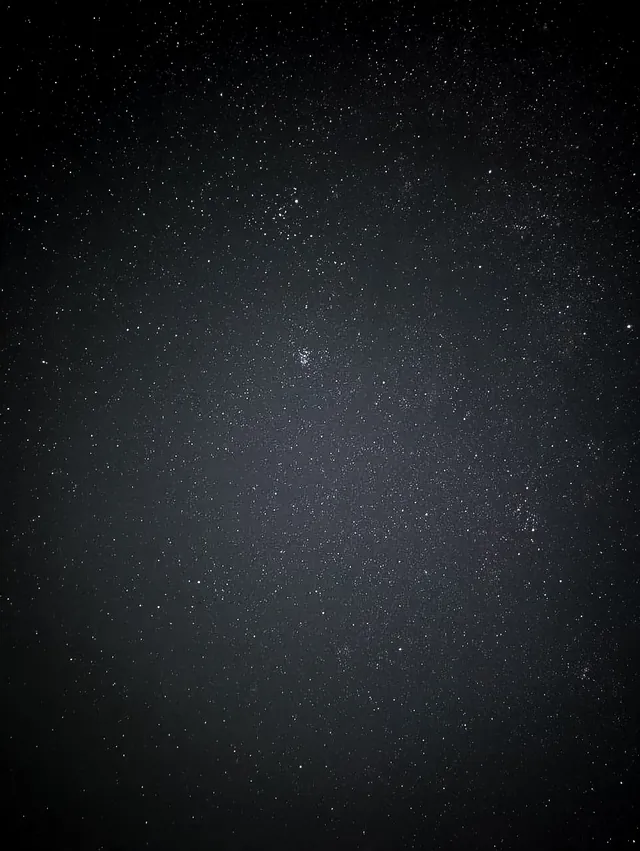 Stars scattered across the night sky above the farm near Pune.